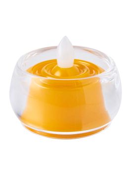 LED Light Yellow with Holder - LED环保灯黄+塑料杯